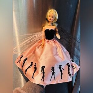 Barbie Doll with Black Silhouette Dress 2000